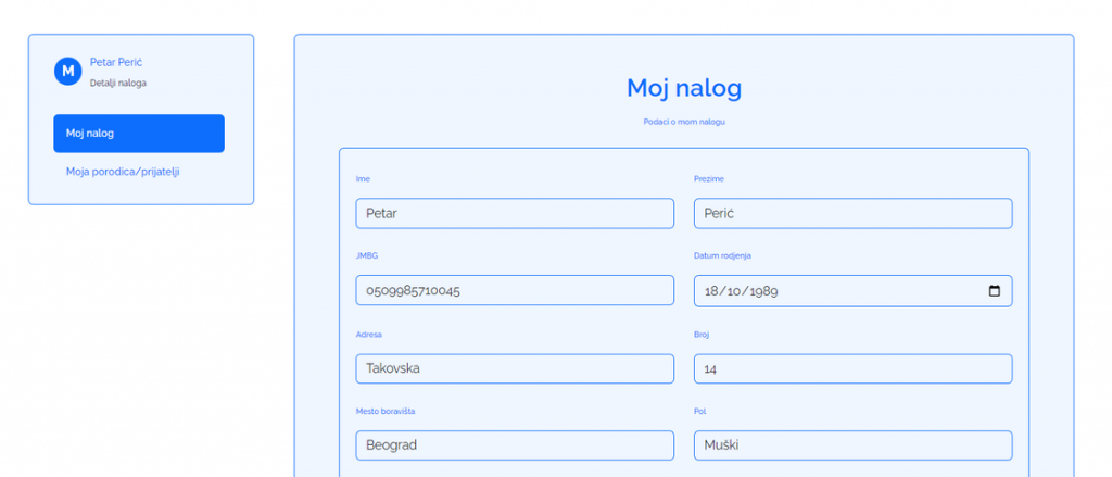 Korisnički profil