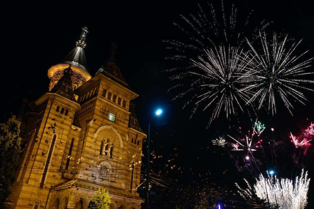 Vatromet tokom noći u Temišvaru
